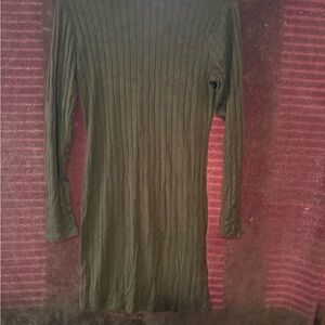 Ambiance Black Ribbed Dress